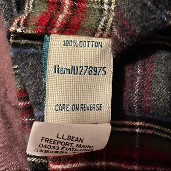 L.L. Bean Women's Flannel Shirt - Picture 13 of 13